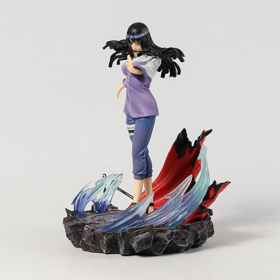 Hinata Hyuga Twin Lion Fists 28cm Anime Figure - Naruto