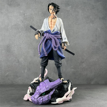 Sasuke Uchiha Standing With Snake Stand 42cm Action Figure - Naruto