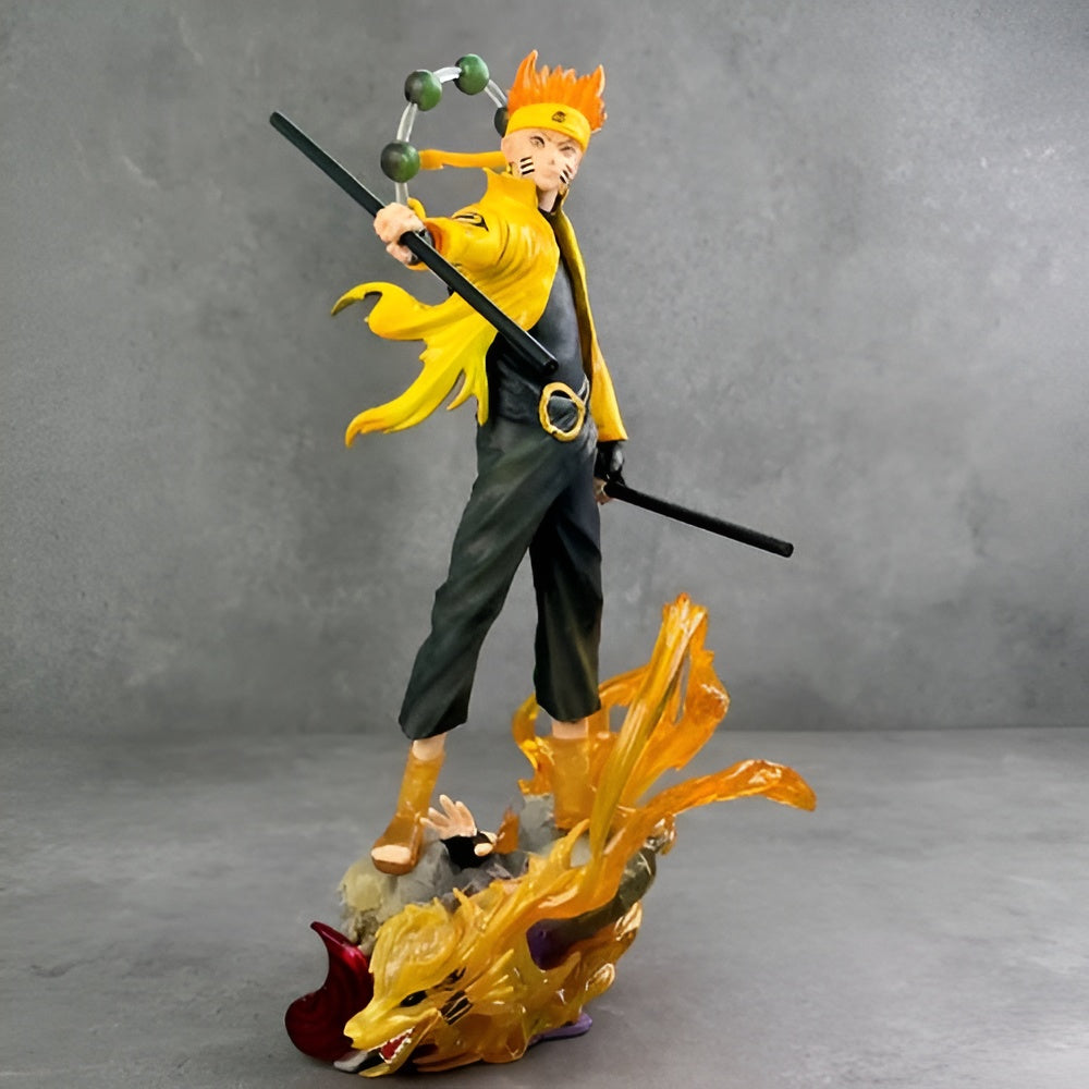 Naruto Uzumaki Six Paths Sage Mode Figure with Kurama Base 27cm - Naruto
