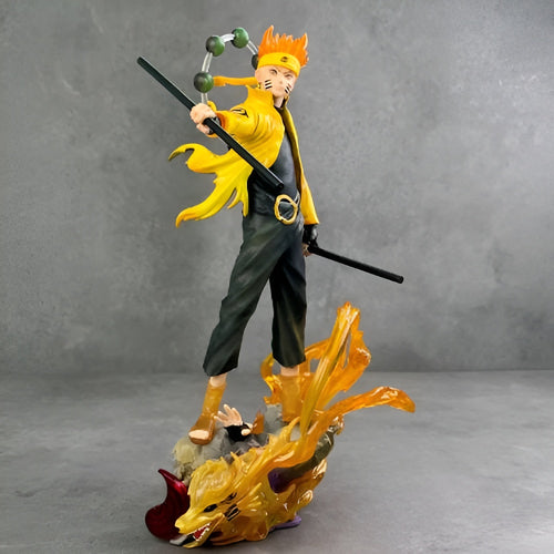Naruto Uzumaki Six Paths Sage Mode Figure with Kurama Base 27cm - Naruto