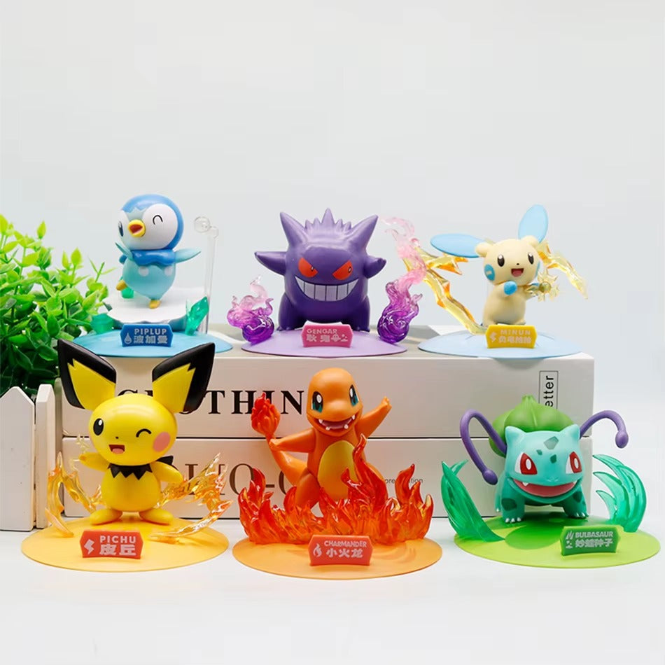 Pokemon Set of 6 Action Figure 8cm - Pokemon