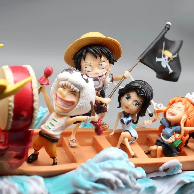 Luffy Zoro Sanji Brook Chopper Nami Robin Franky Usopp Boat Action Figure 35cm – One Piece