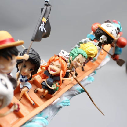 Luffy Zoro Sanji Brook Chopper Nami Robin Franky Usopp Boat Action Figure 35cm – One Piece