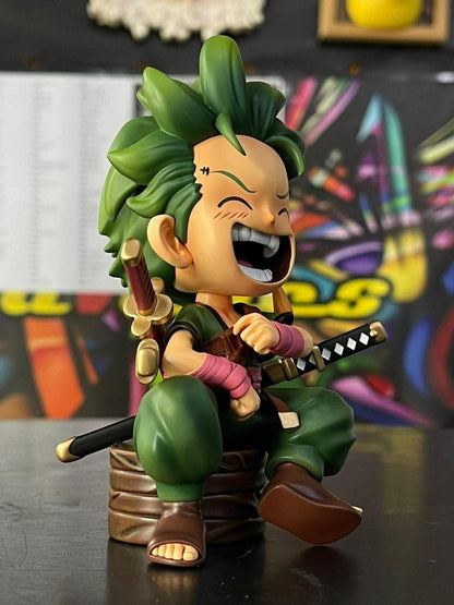 Zoro laughing sitting cute 15cm - One Piece