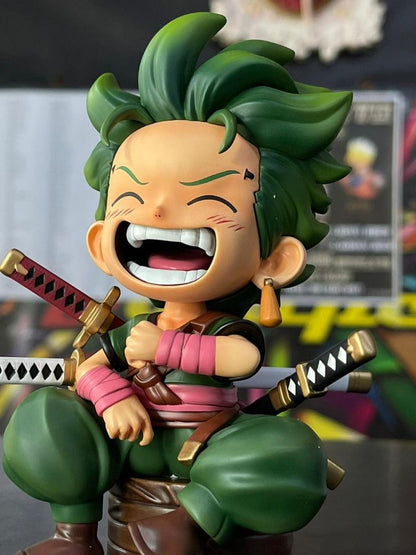 Zoro laughing sitting cute 15cm - One Piece