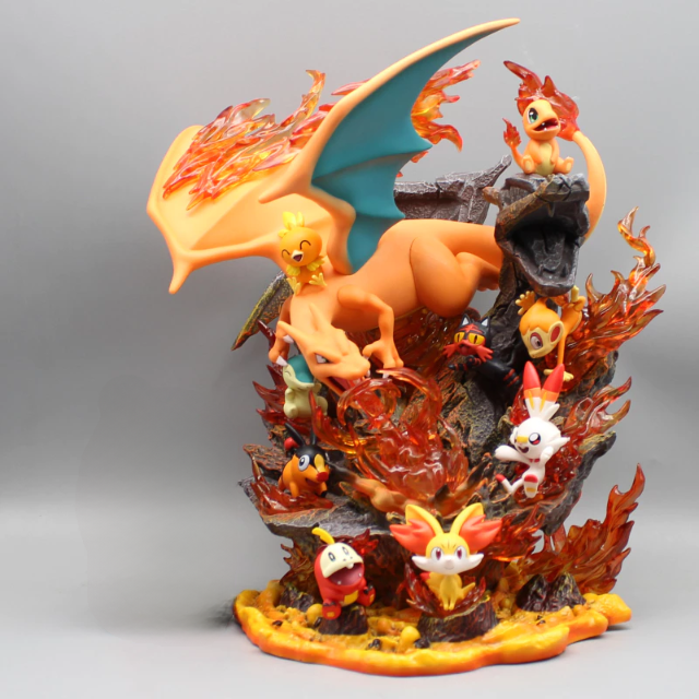 Pokemon Volcano Ver LED Recast 32cm Figure - Pokemon