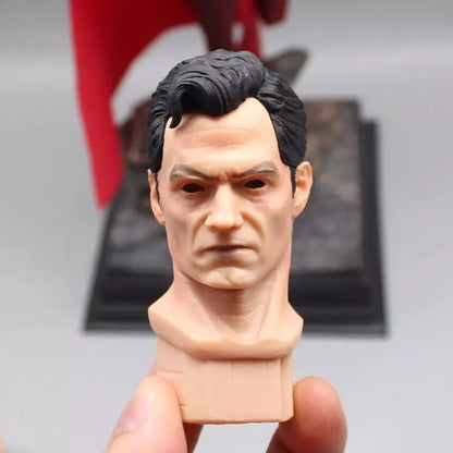Superman with 2 head Rock Base 50cm - DC
