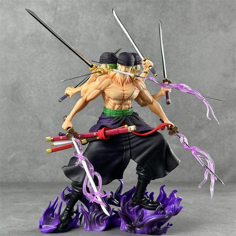 Zoro 3 Head Asura Action Figure 30 cm Height with Premium Box - One Piece
