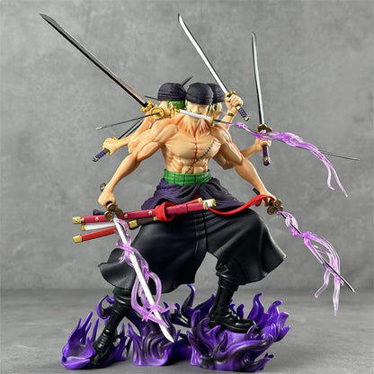 Zoro 3 Head Asura Action Figure 30 cm Height with Premium Box - One Piece