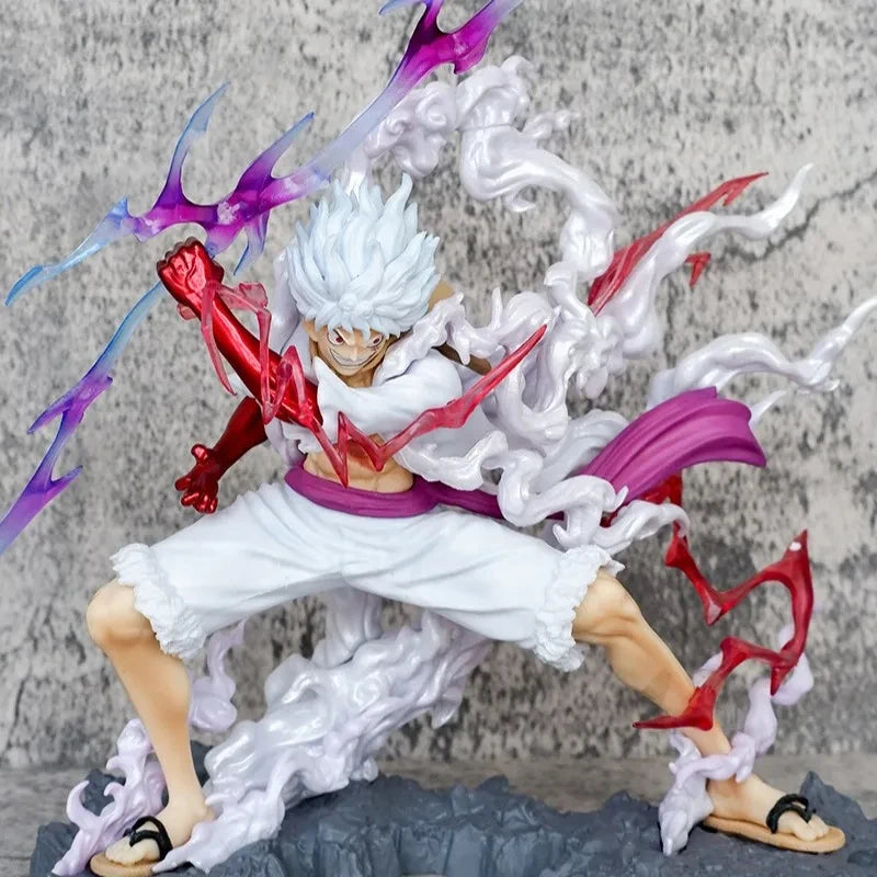 Gear 5 Luffy Sun God Nika LED Action Figure - One Piece