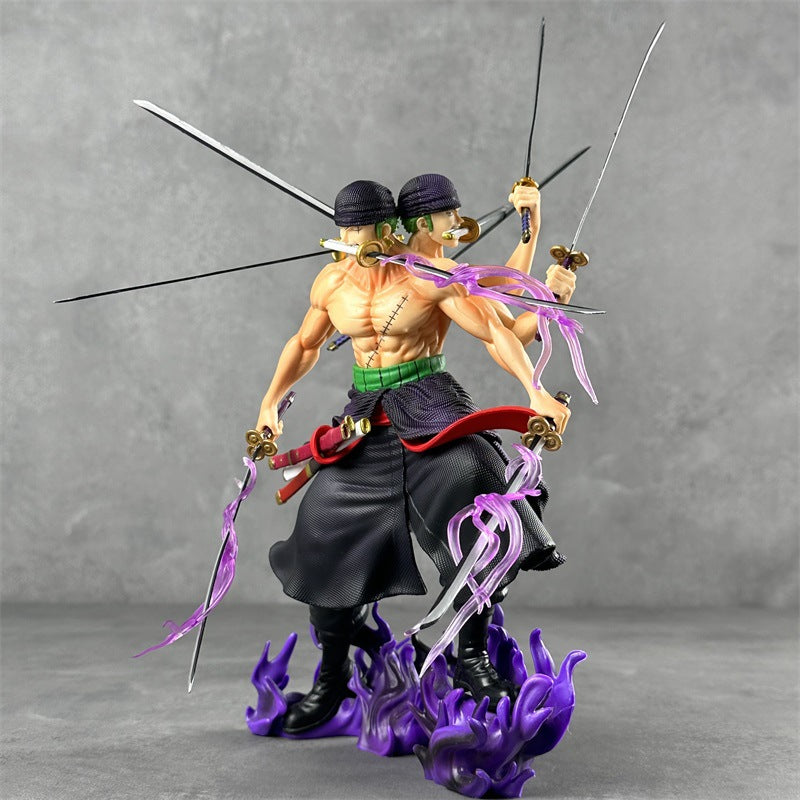 Zoro 3 Head Asura Action Figure 30 cm Height with Premium Box - One Piece