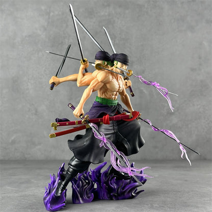 Zoro 3 Head Asura Action Figure 30 cm Height with Premium Box - One Piece