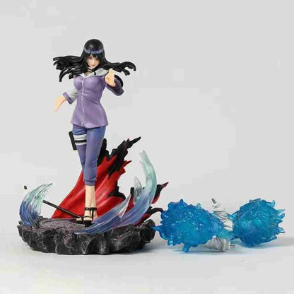 Hinata Hyuga Twin Lion Fists 28cm Anime Figure - Naruto