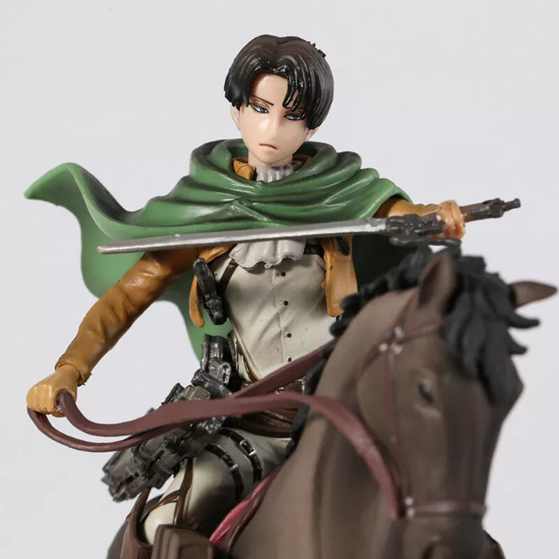 Levi on Horse 19cm Action Figure - Attack on Titan