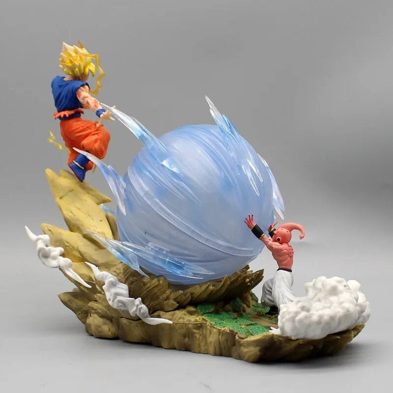 Buu vs Goku Super Saiyan Genki Bomb 20cm Action Figure - Dragon Ball Z