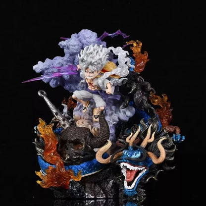 Battle Nika Luffy VS Kaido Luminous 21cm Action Figure - One Piece