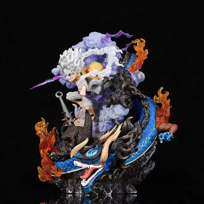 Battle Nika Luffy VS Kaido Luminous 21cm Action Figure - One Piece