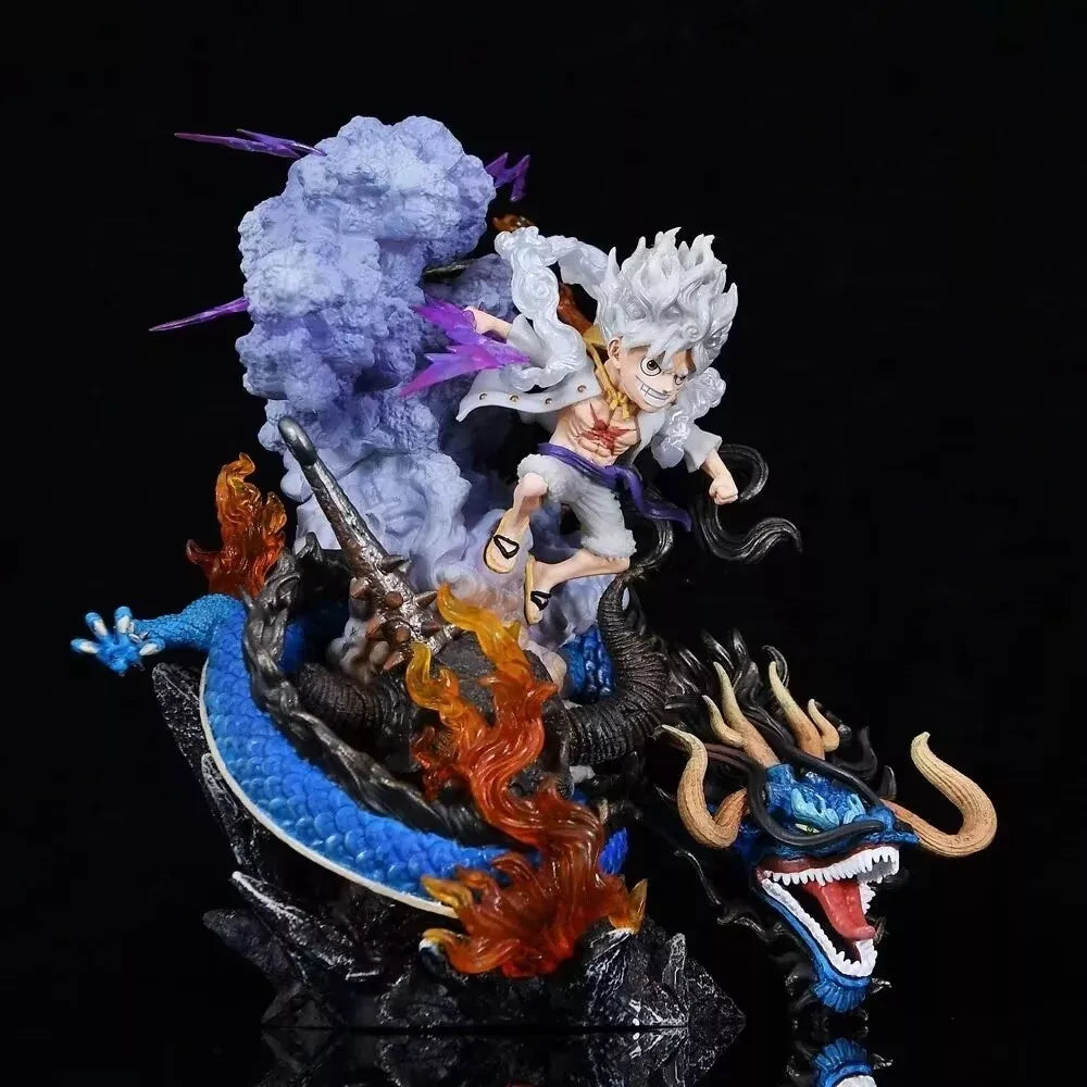 Battle Nika Luffy VS Kaido Luminous 21cm Action Figure - One Piece