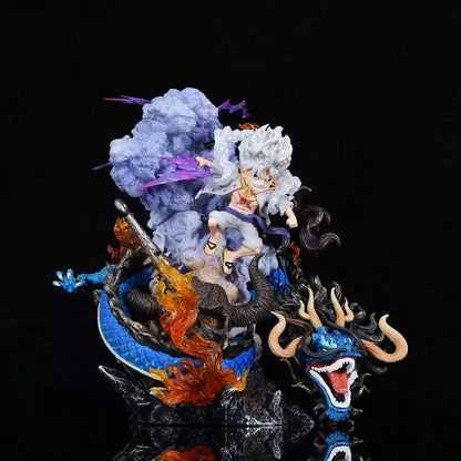 Battle Nika Luffy VS Kaido Luminous 21cm Action Figure - One Piece