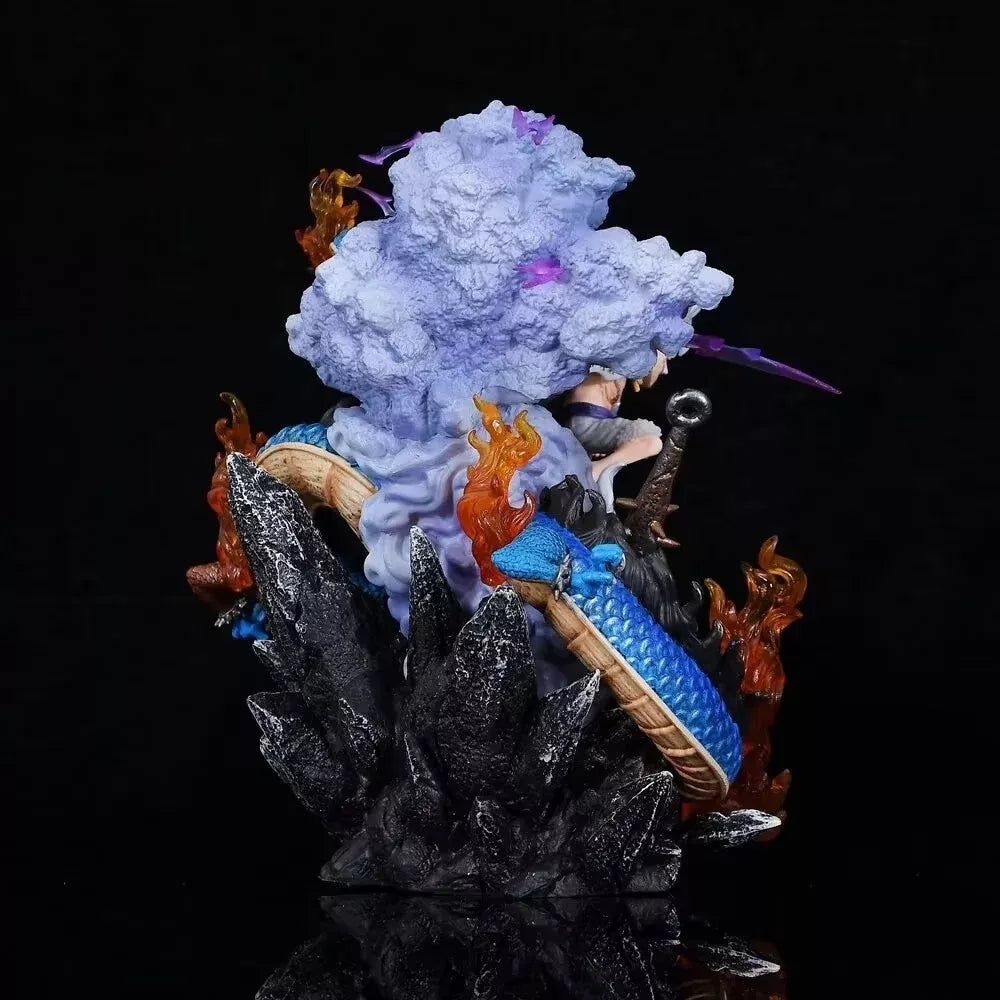 Battle Nika Luffy VS Kaido Luminous 21cm Action Figure - One Piece