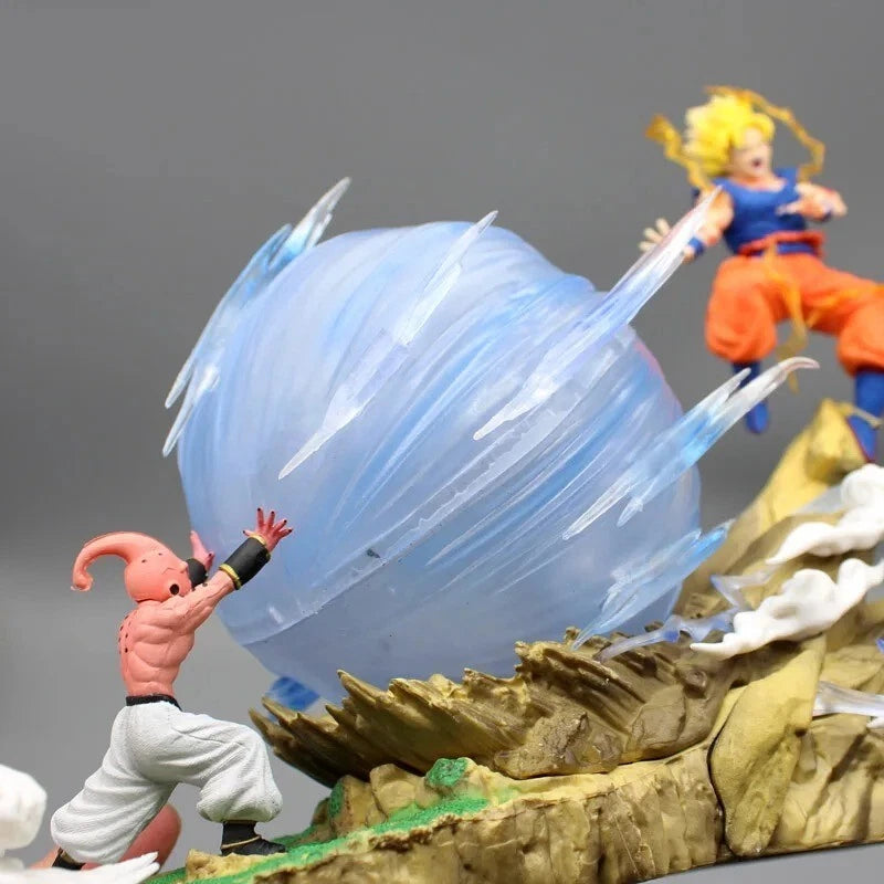 Buu vs Goku Super Saiyan Genki Bomb 20cm Action Figure - Dragon Ball Z