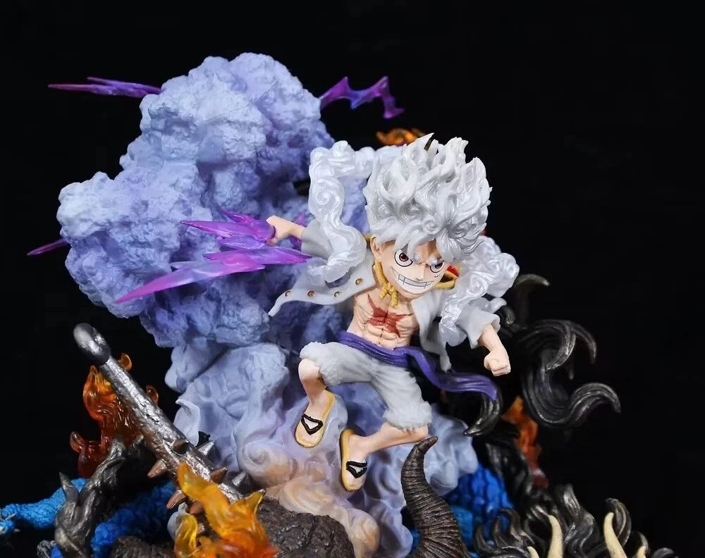 Battle Nika Luffy VS Kaido Luminous 21cm Action Figure - One Piece