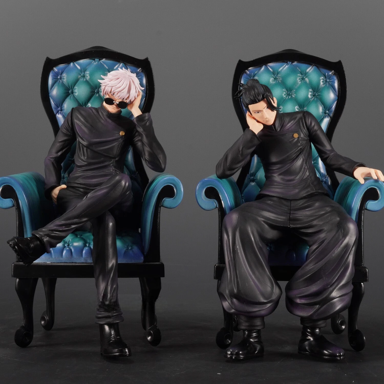 Satoru Gojo Geto Suguru Sitting Sofa 24cm Figure - Jujutsu Kaisen