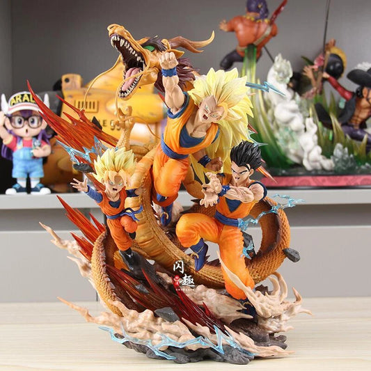 Super Trio Dragon Fist Father and Son Figure 27cm Action Figure - Dragon Ball Z