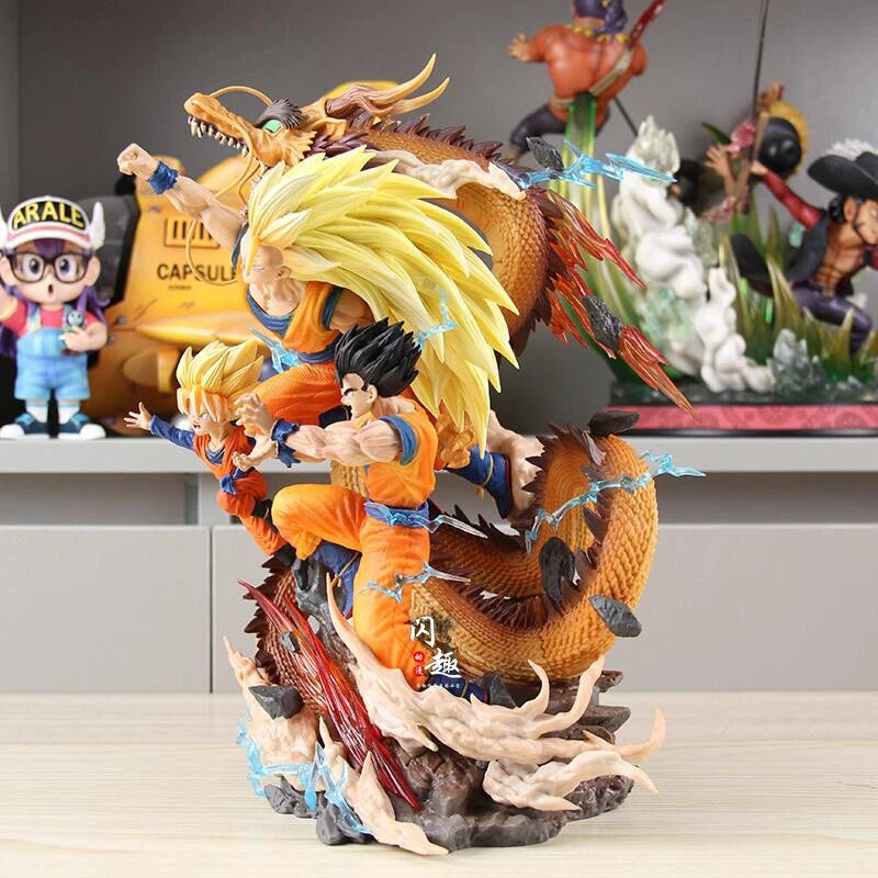 Super Trio Dragon Fist Father and Son Figure 27cm Action Figure - Dragon Ball Z
