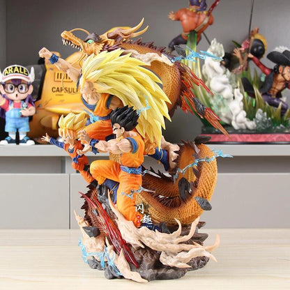 Super Trio Dragon Fist Father and Son Figure 27cm Action Figure - Dragon Ball Z