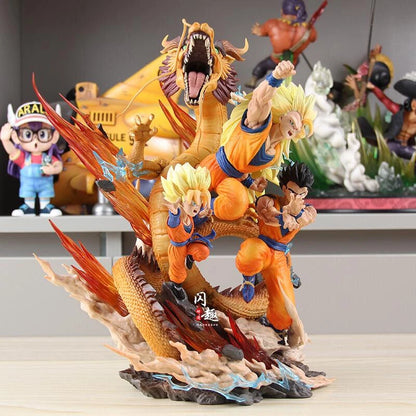 Super Trio Dragon Fist Father and Son Figure 27cm Action Figure - Dragon Ball Z