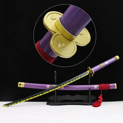 Roronoa Zoro Purple Wooden Katana 104cm - One Piece