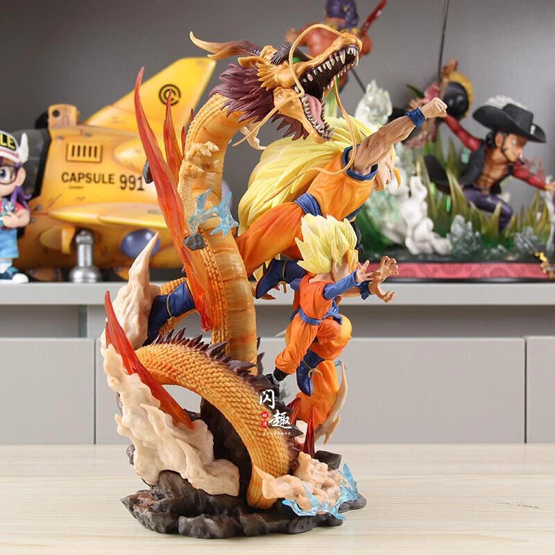Super Trio Dragon Fist Father and Son Figure 27cm Action Figure - Dragon Ball Z