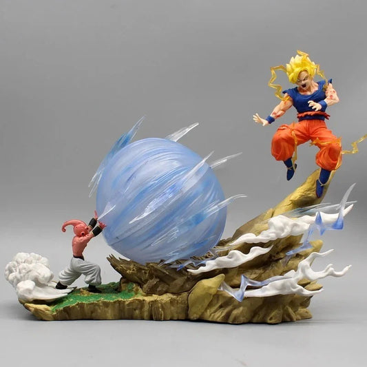 Buu vs Goku Super Saiyan Genki Bomb 20cm Action Figure - Dragon Ball Z