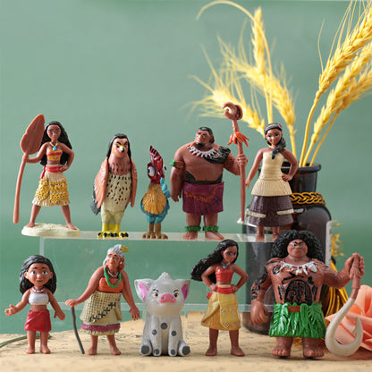 Disney Moana Set of 10Pcs 14cm Figures