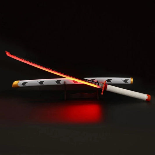 Rengoku Nichirin Wooden LED Katana 104cm - Demon Slayer